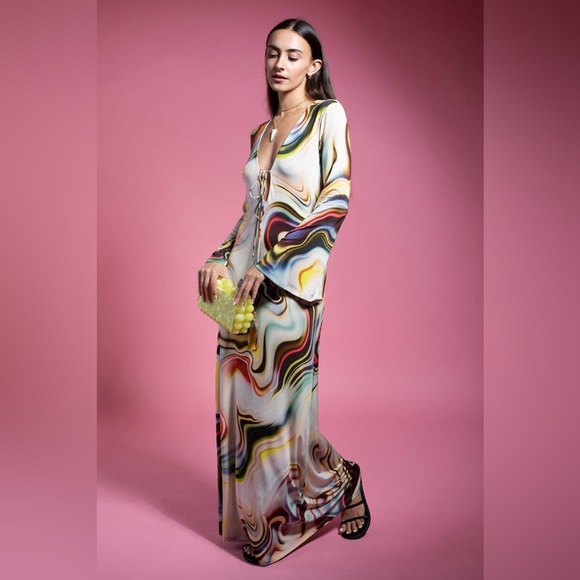 Alexis Dresses & Skirts - Alexis Multicolor Swirl Maxi Dress